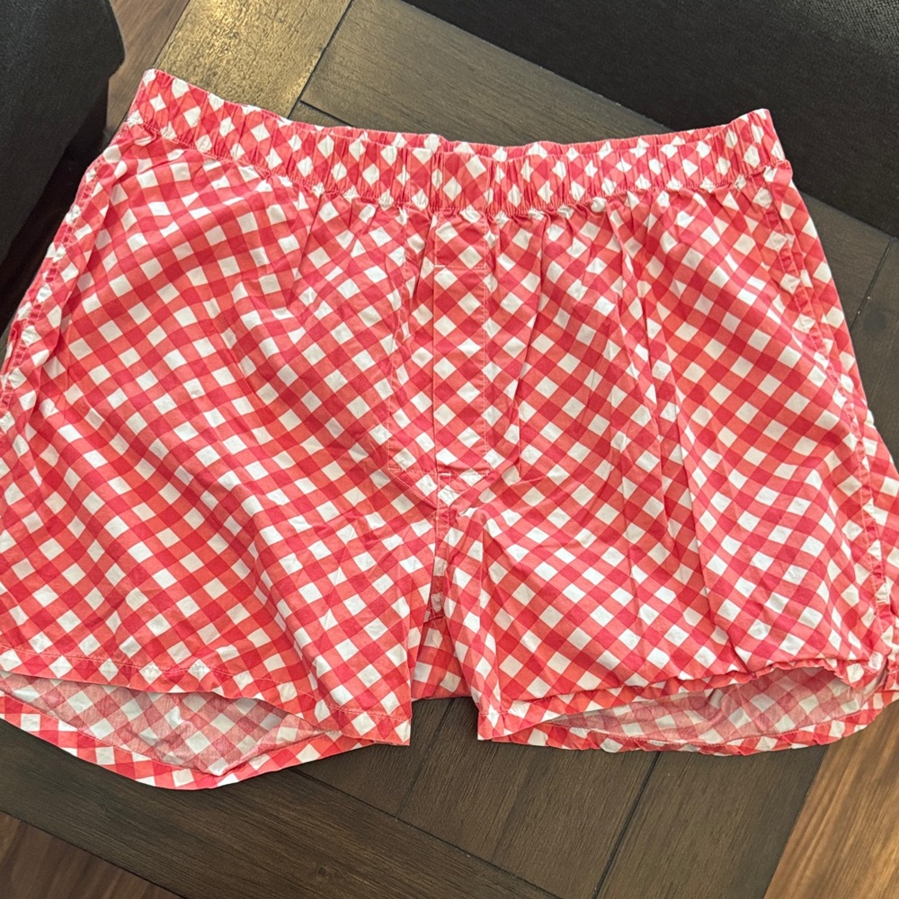 Vineyard Vines Red Gingham Men’s Boxer Shorts